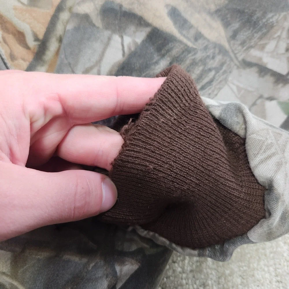 Vintage Realtree Camo Jacket Men 2XL Hardwoods‎ Hunting Full Zip Quilt Lined